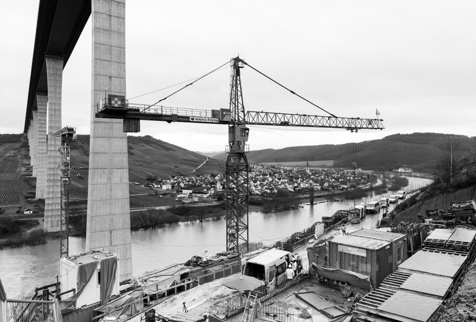 Talbrücke über die Mosel bei Ürzig (Hochmoselbrücke)