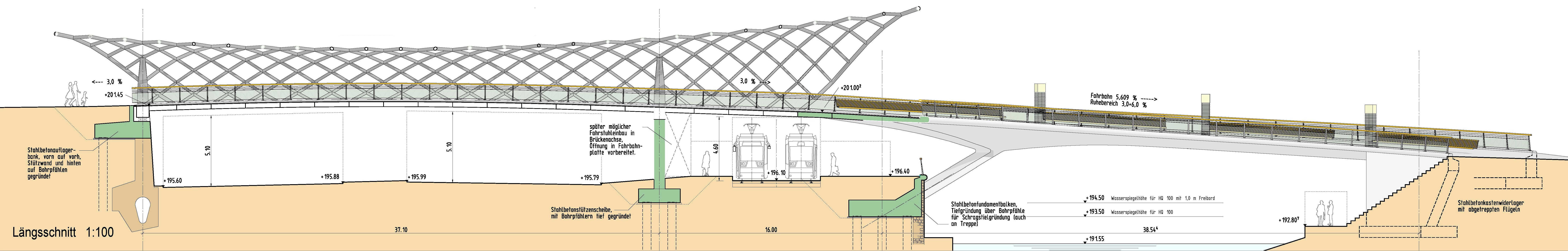 Realisierungswettbewerb Rad- und Gehwegbrücke zur ICE-City in Erfurt (Promenadendeck)