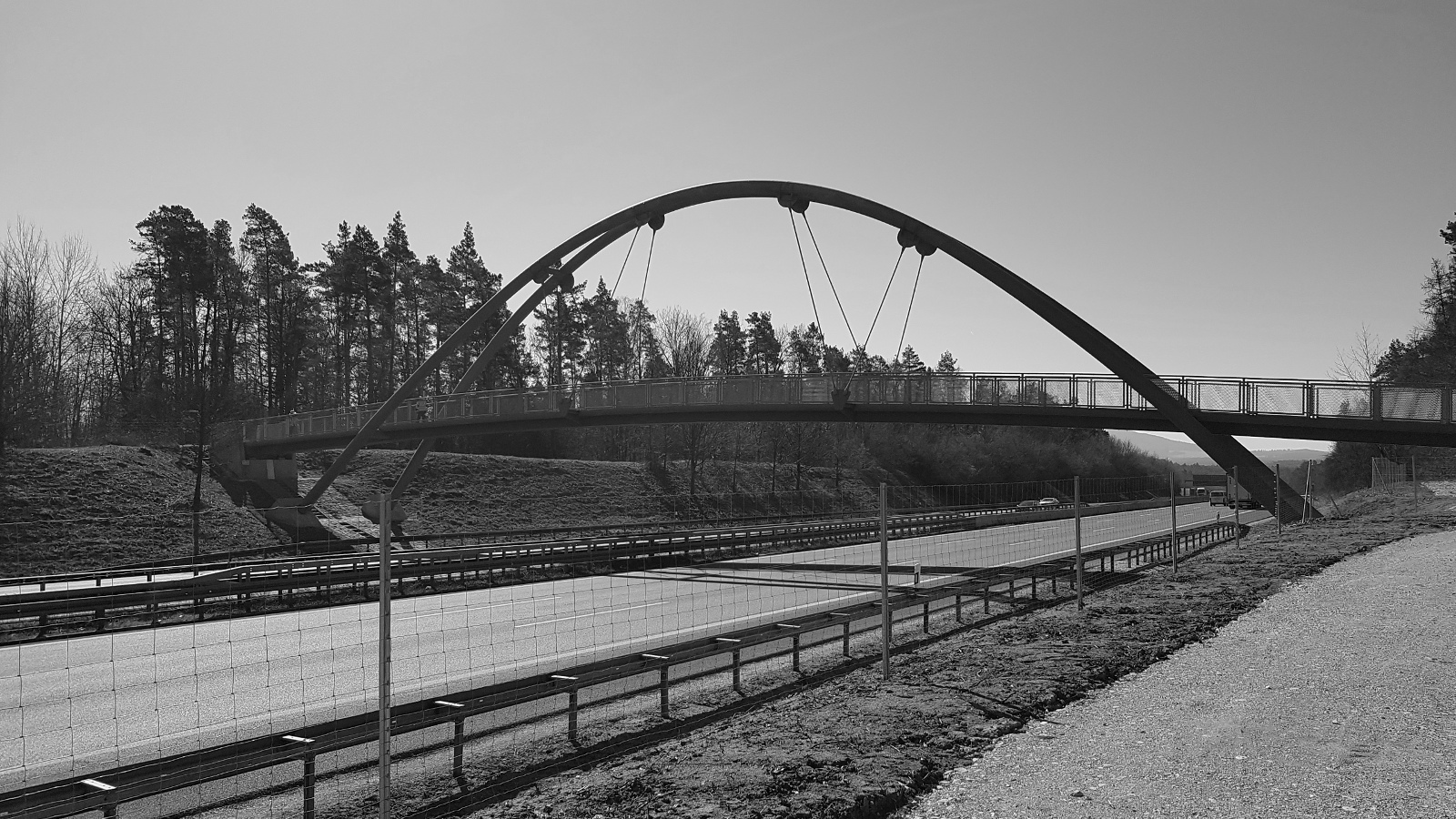 BAB A 9, München - Berlin Instandsetzung der Brücke 359c (GRW über A9) BAB A 9, München - Berlin Instandsetzung der Brücke 359c (GRW über A9)