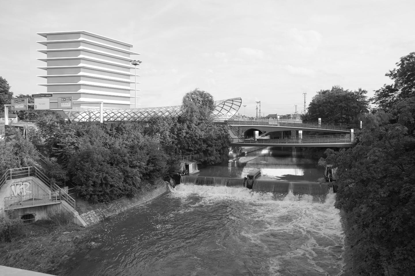 Realisierungswettbewerb Rad- und Gehwegbrücke zur ICE-City in Erfurt (Promenadendeck)