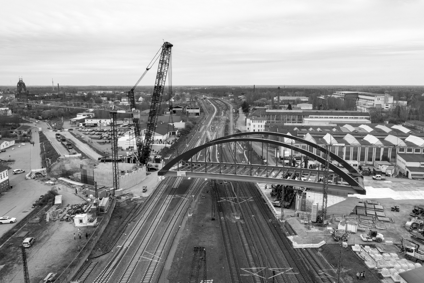 Ersatzneubau der Straßenbrücke über den Bahnhof Köthen (Prosigker Brücke)