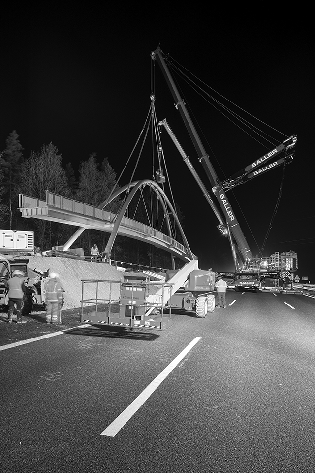 BAB A 9, München - Berlin Instandsetzung der Brücke 359c (GRW über A9) BAB A 9, München - Berlin Instandsetzung der Brücke 359c (GRW über A9)