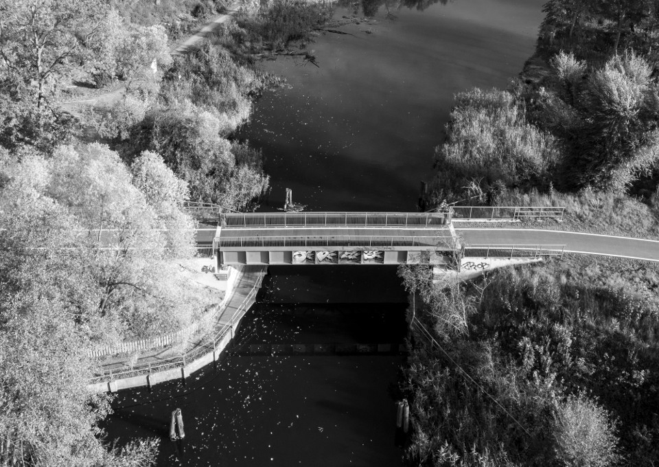 Rad- und Gehweg einschließlich Brücke Altes Heizwerk in Eberswalde