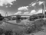 Fußgängerbrücke über die Saale zwischen Uichteritz und Leißling